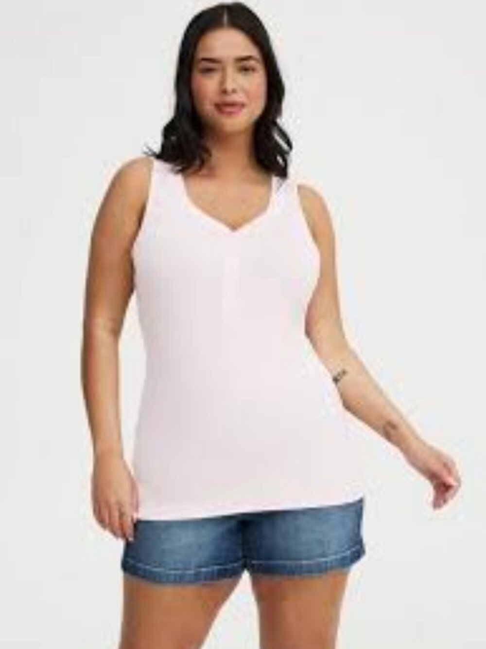 NWT Torrid High Neck Button Front Tank Top